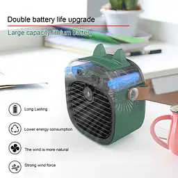 Портативний вентилятор Epik F12 Green [137263] - мініатюра 4