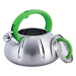 Чайник зі свистком Kamille KM-0671 3л зелений - мініатюра 9