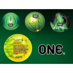 Презервативи One Glowing 3 шт. (ROZ6501053333) - мініатюра 4
