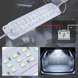 Світлодіодний модуль 12V 24 LED Біле світло 1 шт (AG-MZ-2835-24-12)
