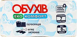 Папір туалетний Обухів Комфорт, на гільзі, 1 шар, 2 шт. - мініатюра 7