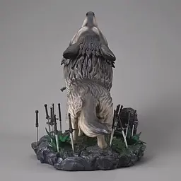 Фігурка Дарк Соулс Сіф Великий Вовк і Лицар Dark Souls Wolf Sif and Knight 21 см CH DS WSK - мініатюра 4
