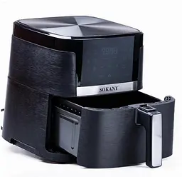 Аерофритюрниця аерогриль безмасляна Sokany SK-10004 8.5 л електрична сенсорна 1800 Вт - мініатюра 4