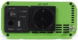 Інвертор EnerGenie 12V/230V 1000W (2000W peak power) чиста синусоїда (EG-PWC-PS1000-01 1000 Вт (EG-PWC-PS1000-01) - мініатюра 5