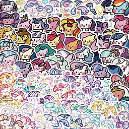 Стікерпак Набір наклейок GeekLand Май Літл Поні My Little Pony 80 штук - мініатюра 2