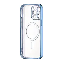 Чохол Ductil Metallic Edge with MagSafe (Protected Camera & Lens) iPhone 14 Pro Max Light Blue - мініатюра 3