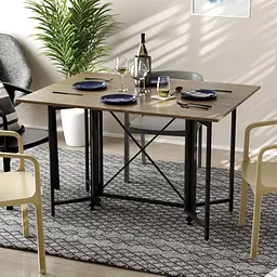 Стіл-книга трансформер Спайдер Ferrum-decor 750x1150x880 Чорний метал ДСП Дуб Сонома Трюфель 16 мм (FRD-105092)