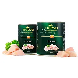 Вологий корм для собак Nuevo Adult з куркою, банка 400 г