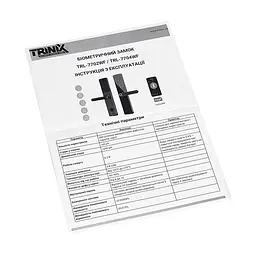 Замок біометричний автономний Trinix TRL-7702WF Black L/R з Wi-Fi, зчитувачем відбитків пальців і карт Mifare (65-00081) - мініатюра 11