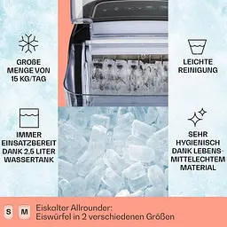 Льодогенератор Klarstein Crystal (10031891) - мініатюра 2
