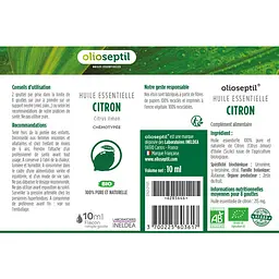 Ефірна олія лимону Olioseptil HEBBD 10 мл - мініатюра 2