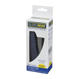Степлер Buromax пластиковий MORANDI STYLE, 25 аркушів,(скоби №24/6; 26/6 ), 136 х 38 х 55 мм, синій (BM.4260-02) - мініатюра 8