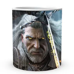 Кухоль GeekLand The Witcher Відьмак Геральт TW 002.037 330 мл білий - мініатюра 2