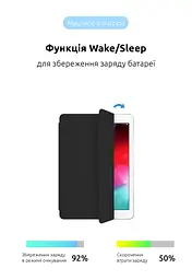 Чехол-книжка для планшета Apple iPad mini 6 (2021)/mini (2024), Original Smart Case, black, 8.3 , подставка на планшет, искусственная кожа, микрофибра, магнитная крышка с автоотключением экрана, ArmorStandart (ARM60278) - мініатюра 4