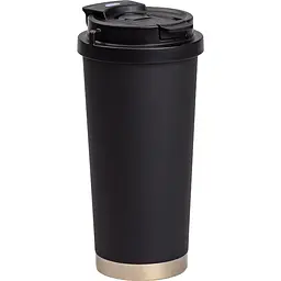 Термочашка Coffee 500 мл з ремінцем, чорний Yiwu HP-14-17B - мініатюра 4