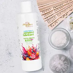 Лубрикант MyLove Aroma Series IntimMassage 2in1 Tutti-Frutti, 300 мл - мініатюра 4