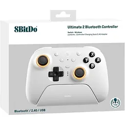 Геймпад 8BitDo Ultimate 2 Bluetooth Controller 80ND White [169209] - мініатюра 5