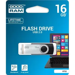 USB флеш накопичувач Goodram 16GB Twister Black USB 2.0 (UTS2-0160K0R11) - мініатюра 5