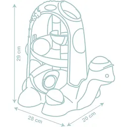 Іграшка для розвитку Smoby Little 2 в 1 Черепашка 28x20x29 см (140310) - мініатюра 3