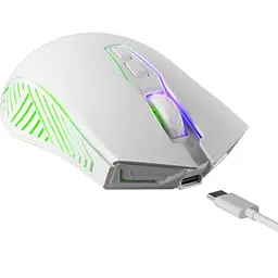 Комп'ютерна мишка Defender Pandora GM-502 LED Wireless White (52502) - мініатюра 4