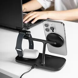 Бездротовий ЗП Proove Magnetic Field Pro 3 in 1 Qi2 black - мініатюра 9
