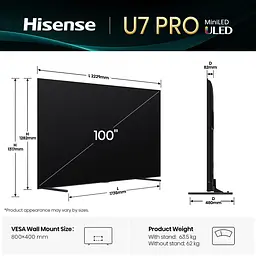 LED-телевізор Hisense 100U7Q PRO  (7134203) - мініатюра 2