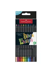 Набір олівців 12 кол. FABER CASTELL тригранні чорні (116412)