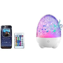Проєктор нічного світла Вбудований динамік Bluetooth 17-колірний світлодіодний RGB