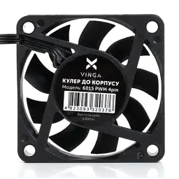 Кулер до корпусу Vinga 6015 PWM 4pin ОЕМ - мініатюра 3