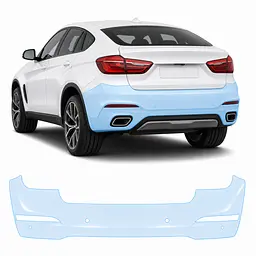 Антигравійна захисна бронеплівка за лекалами для BMW X6 F16 2014-2019 - задній бампер