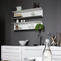 Полиця навісна Nice & Cozy Clip 80x30x20 см біла - мініатюра 6
