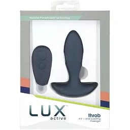 Анальна пробка з пульсацією Lux Active Throb 4.5" Пульт дистанційного керування - мініатюра 8