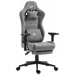 Крісло ігрове GT Racer X-2305 Gray (X-2305 Fabric Gray) - мініатюра 3
