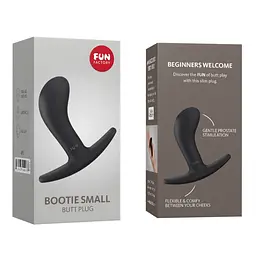 Анальная пробка унисекс, 7.5х2.5 см (черный) Fun Factory Bootie Small - миниатюра 6