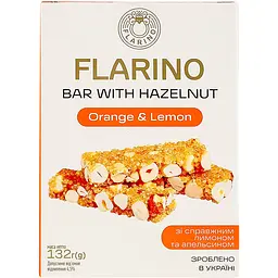 Батончики Flarino з фундуком, лимоном та апельсином 132 г (HLO-130) - мініатюра 2