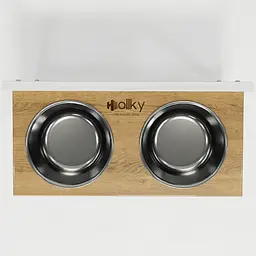 Hollky Flex L — регульовані миски на підставці для великих собак (2 × 1.8 л) - мініатюра 6