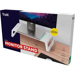 Підставка під монітор Trust Monta Glass Monitor St and White - мініатюра 3