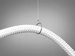 Стельова люстра LED Diasha 9610-1500GAB Мотузка 17W бронзова для коридору, вітальні, спальні, кухні, офісу - мініатюра 5