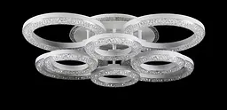 Люстра стельова LED Splendid Ray L2722/4+4, 194W, білий, сучасний стиль, з пультом, димер