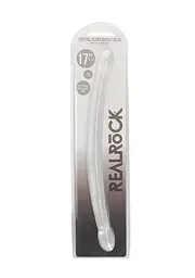Двосторонній фалоімітатор - Realrock Double Dong 17" Transparent