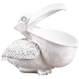 Статуетка декоративна МВМ My Home Пелікан біла (DH-ST-04 WHITE)