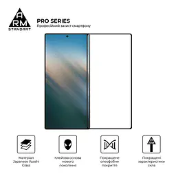 Захисне скло на Samsung Galaxy S25 Ultra 5G з олеофобним покриттям, Pro, повне проклеювання, антистатичний і пиловідштовхуючий шар, 9H, самоклеючеся, 2.5D, на весь екран, антистатичний клей, ArmorStandart (ARM81613) - мініатюра 2
