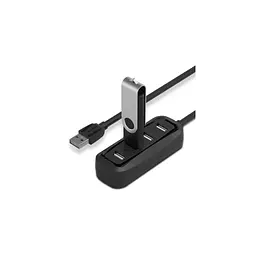 Концентратор Vention USB 2.0 to 4xUSB 2.0 0.15m black (VAS-J43-B015) - мініатюра 3