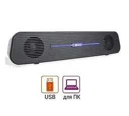 Компьютерная колонка Kisonli i520, 6W, саундбар для ПК и ноутбука - мініатюра 1