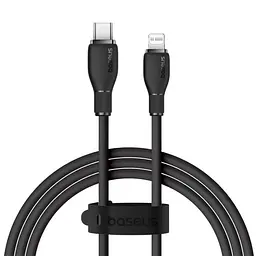 PD кабель Baseus Pudding Series Fast Charging Cable Type-C to iP 20W 1.2m чорний P10355701111-00