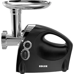 М'ясорубка Edler EMG-204BVC, Steel/Black, 2000W, диски для подрібнення 3/5/7мм, насадка для ковбасок/«кеббе», терки (приготування дерунів, дрібне та стандартне шинкування, слайсер), реверс - мініатюра 3