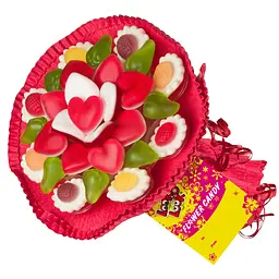 Цукерки Raindrops Gummy Flower Bouquet Мармеладний букет червоний 145 г