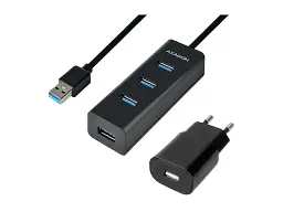 USB-хаб AXAGON HUE-S2BP Black