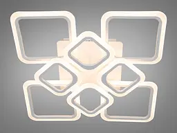 Люстра стельова LED Diasha HA8060/4+4WH з ІЧ пультом, 105W, сучасний стиль для вітальні, спальні, кухні, офісу - мініатюра 3
