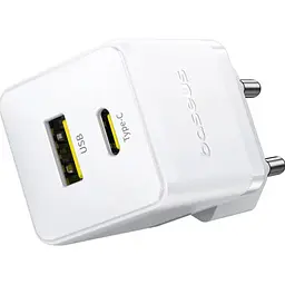 Мережевий зарядний пристрій Baseus Palm 30W USB-C/USB-A Moon White (P1011160A213-00) [132860] - мініатюра 4